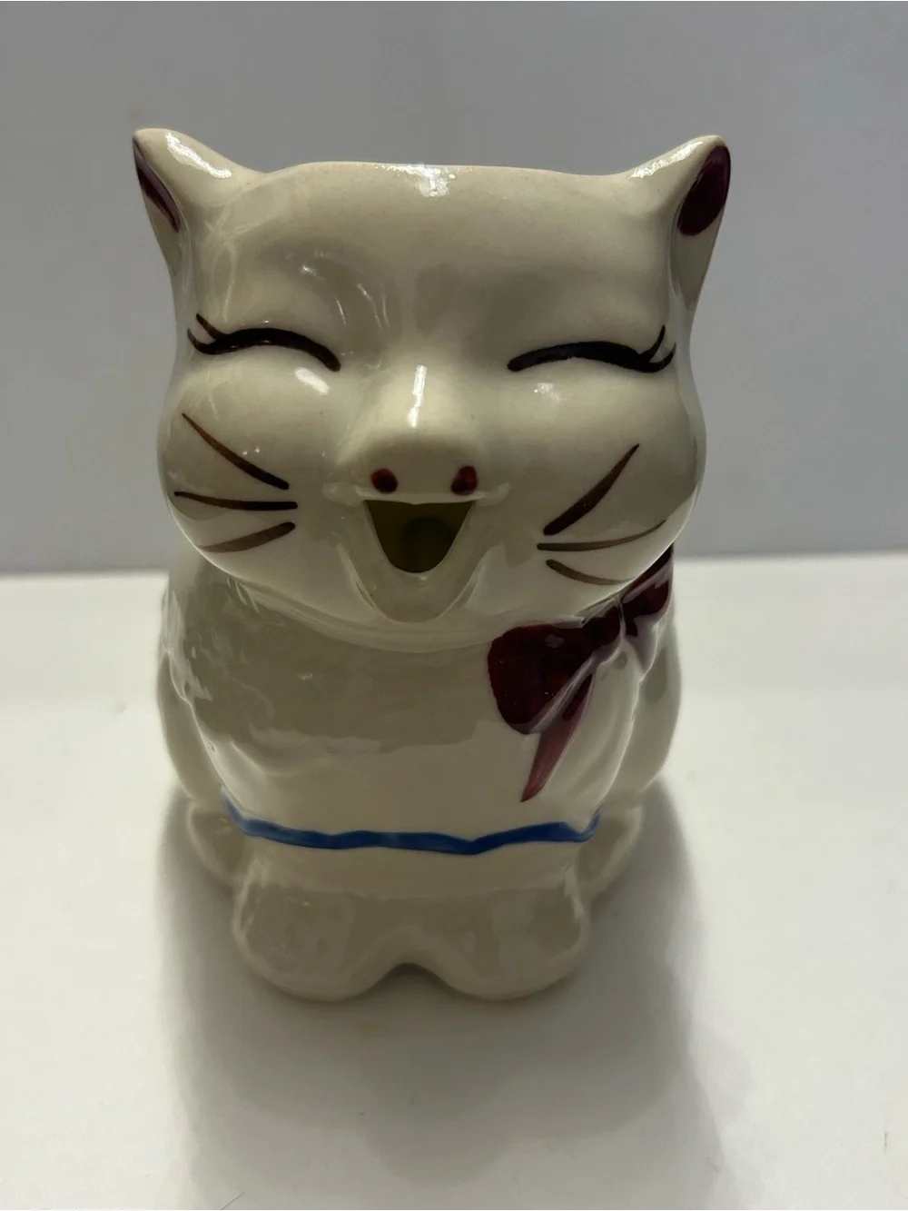Vintage Creamer Ceramic Cat Puss’n Boots USA Shawnee Pottery
